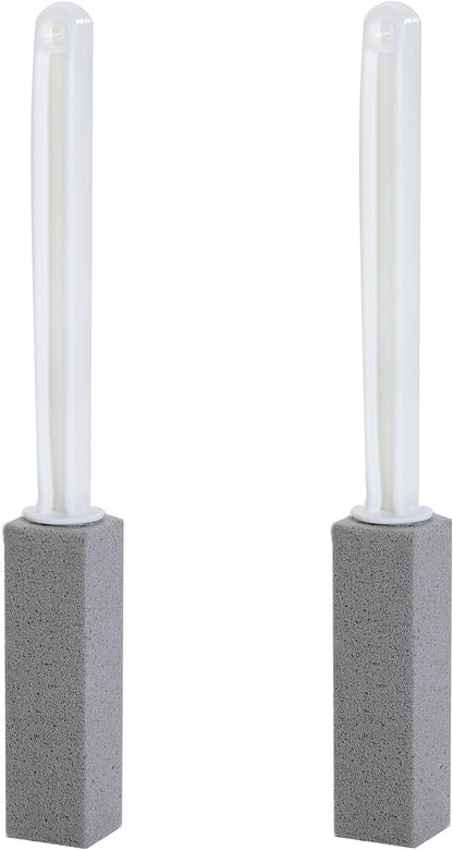 ARZQUT 2 Packs Pumice Cleaning Stone with Extra Long Handle, Pumice Stone for Toilet Bowl Cleaning for Cleaning Toilets, Bathtubs, Grills, Swimming Pools, Sinks