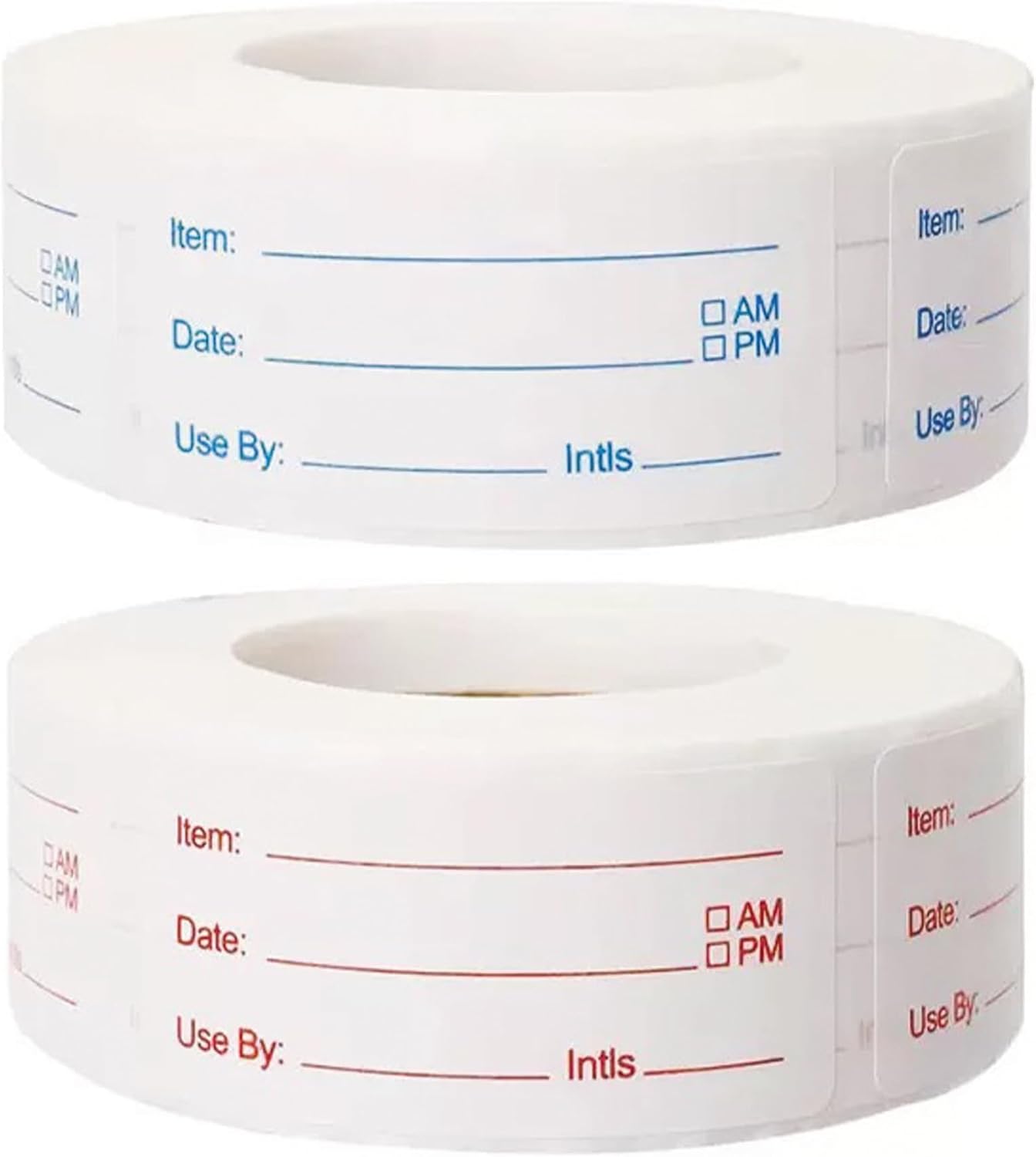 2 Rolls 1000 Labels Removable Food Labels, Waterproof Self-Adhesive Freezer Container Stickers for Kitchen Organization