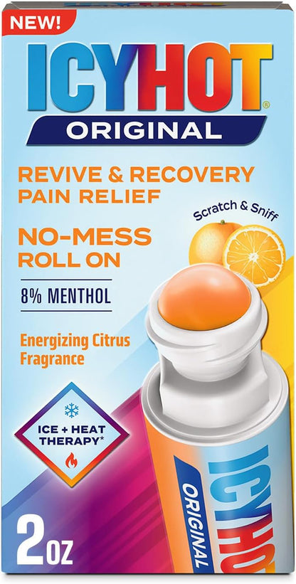 Icy Hot Original Pain Relief, Nighttime Recovery, Roll-On, Lavender, 2 oz.