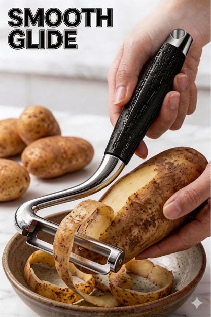 Vegetable Peeler,5 Years Warranty,Potato Peeler,Effortless Peeling,Kitchen Sharp Stainless Steel Blade Veggie Gadgets for Fruit Apple Carrot Pumpkin Pineapple SugarCane,Dishwasher Safe