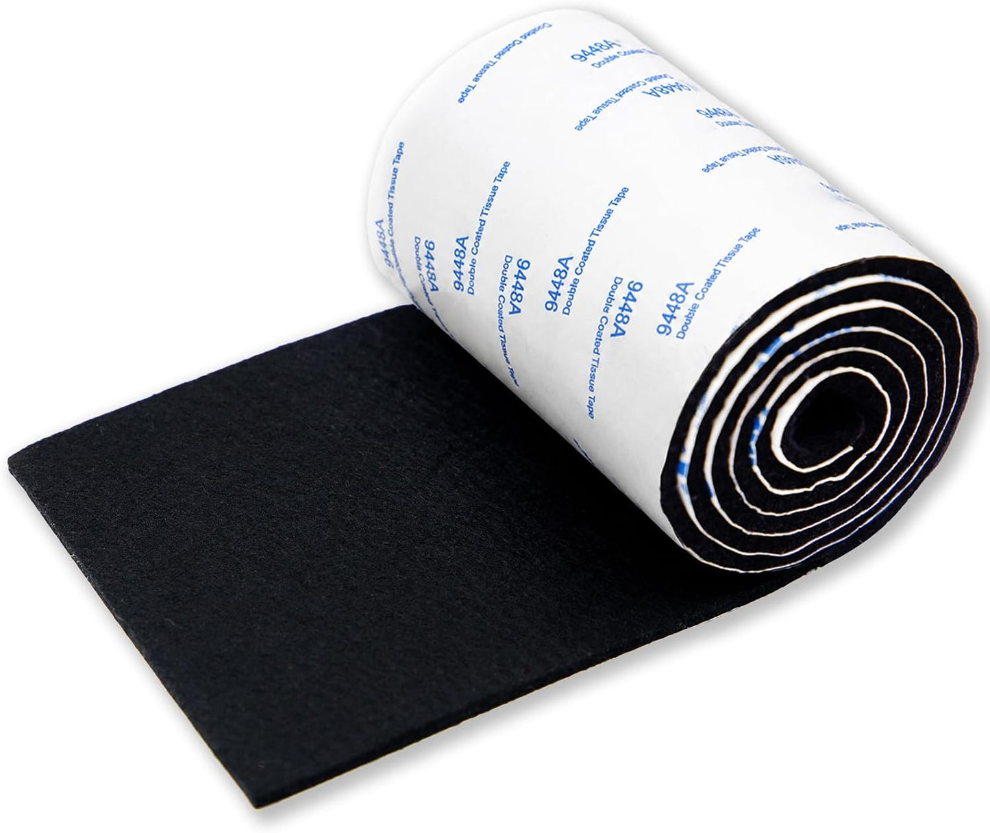 Cuttable Felt Furniture Pads with Sticky Backing,40x4 inch Self Adhesive Felt Sheets,Heavy Duty Felts Strip Roll Felts Tape Protect Hardwood Floors No Scratches No Noise