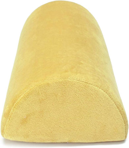 Multi-use Bolster Pillow for Legs Back Neck Lumbar Spine Knee Pain Relief Memory Foam Support Pillow (Yellow)