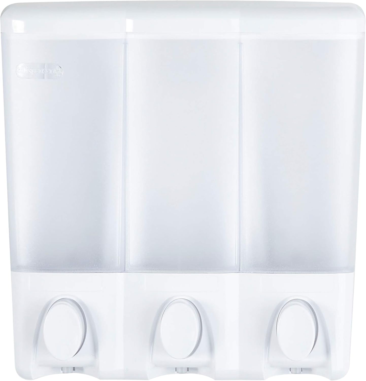 Better Living Products 72350 Clear Choice 3-Chamber Shower Dispenser, White