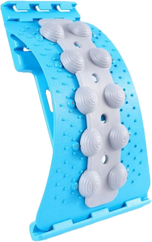Adjustable Back Stretcher - 4 Level Lumbar Board, Manual Spinal Massager, Ergonomic Muscle Comfort Design, Figure Correction Tool, Shoulder Nerve Relaxation, Slouching Prevention Aid, Home Remedy Use