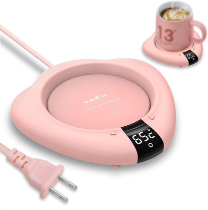 Coffee Mug Warmer for Desk, Cup Warmer with Auto Shut Off, Mug Warmer Plate for Coffee, Milk, Tea, Beverage - Mug Heater for Travel, Home and Office (Green)