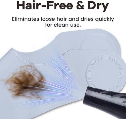 Wokyo Silicone Hair Cutting Collar, Non-slip Hair Cutting Mat Haircut Cape Catcher Neck Wrap Guard Neck Fitting Accessories