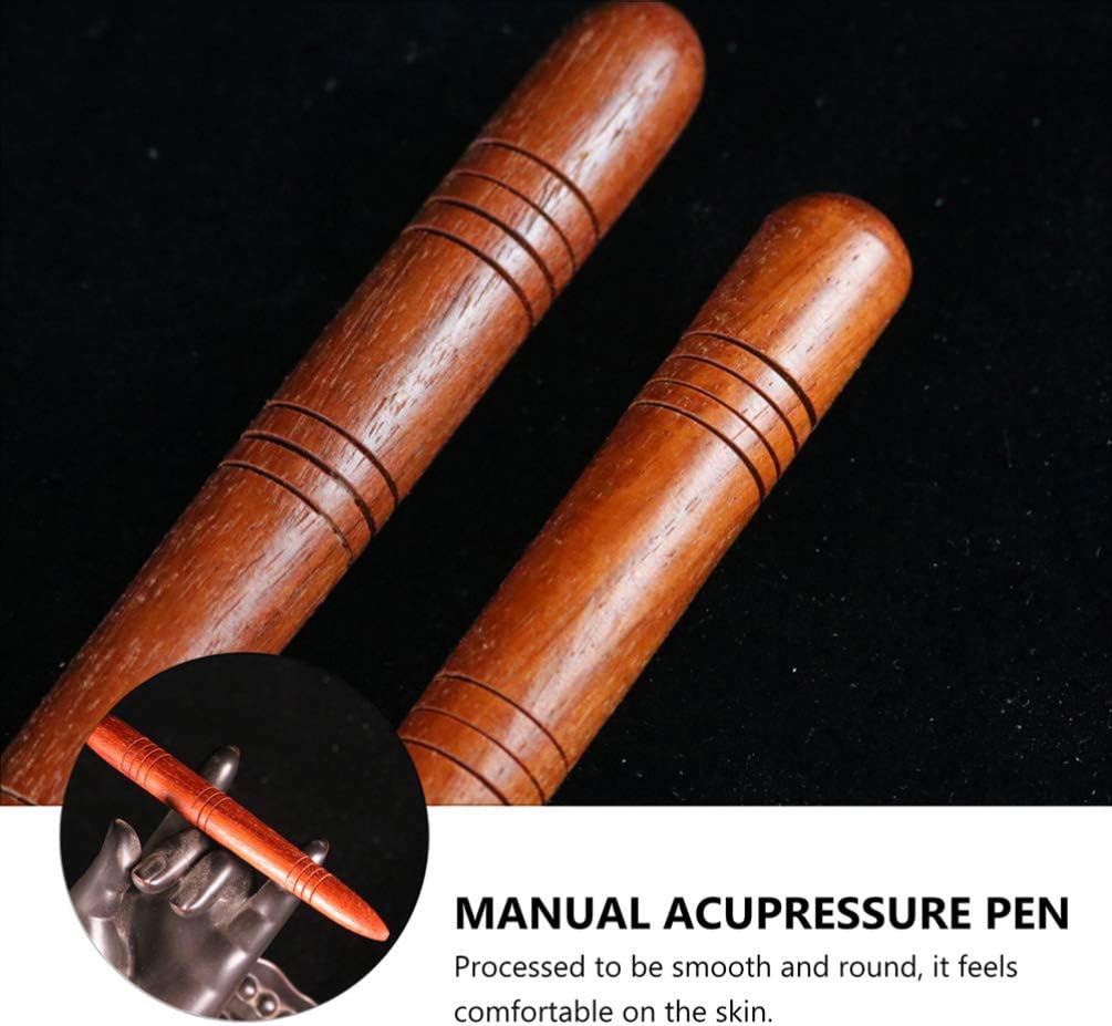 4Pcs Manual Acupressure Pen Wooden Thai Massage Stick Rod Deep Tissue Massage Tool Trigger Point Relief Pain Therapy Tools Full Body Relaxing Gifts Acupressure Pen,Acupressure Tools