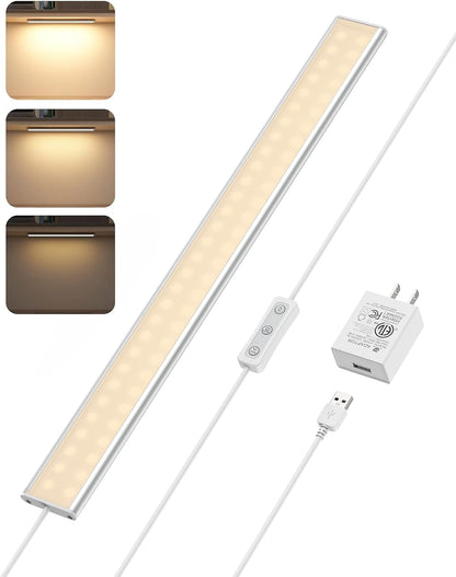 ASOKO Motion Sensor Dimmable Led Under Cabinet Light, 12" Cool White | ASOKO Motion Sensor Dimmable Led Under Cabinet Light, 12" Plug in Cool White 6000K Bar for Kitchen Counter Closet