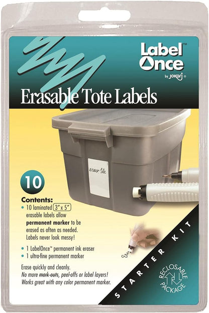Erasable Tote Labels
