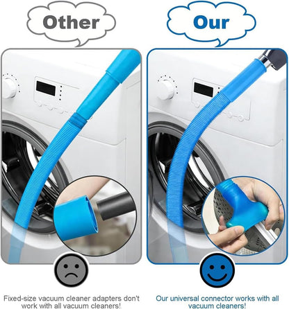 2026 Upgraded Dryer Lint Vac Attachment Compatible with All Vacuum Cleaner, Universal Dryer Vent Cleaner Kit, Dryer Vacuum Hose Attachment, Deep Cleaning Tools for Clogged Ducts & Lint Removal