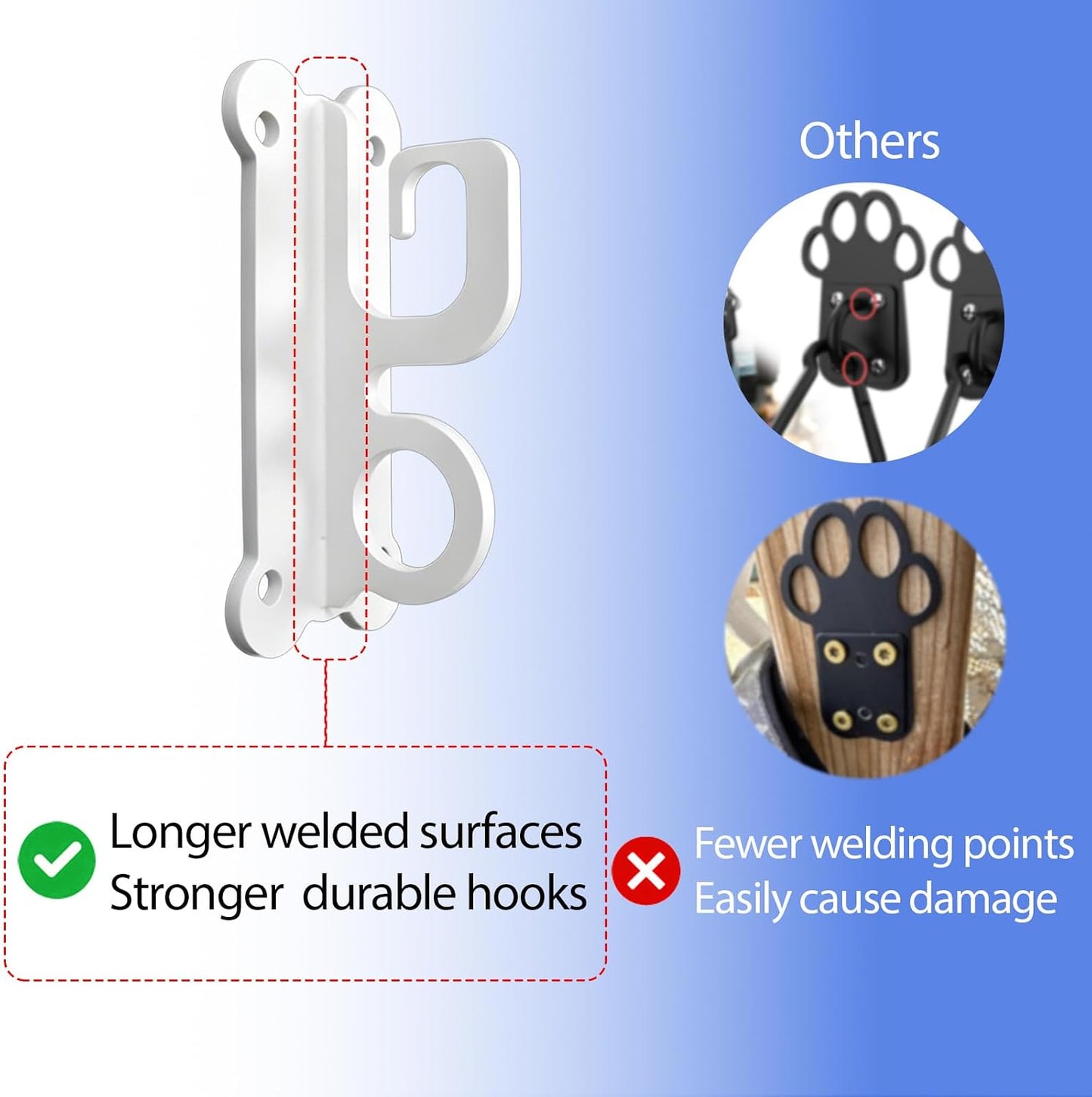 ESPETS Dog Tie-Out Leash Holder for Wall, Pet Leash & Accessory Hook（Black） | Sturdy Metal, Heart-shaped Decorative Organization, Lovely Dog Tether Holder, Durable Pet Leash and Accessory Holder