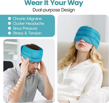Neck Ice Pack Wrap for Cervical Pain, 2 Hours Long Lasting Cold | Ice Pack for Neck Shoulders Cooling, FSA Eligible, Flexible Cold Pack for Hot Weather, Hot Flashes, Surgery, Swelling