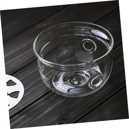 1pc Practical Glass Base for Tea Pot Insulated Heating Kettle Tea Insulation Stove Warmer Teapot