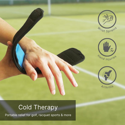 NatraCure Cold Therapy Wrap (Regular) with 14" Strap - 2 Pack - Small Reusable Gel Ice Pack Compress for Injuries and Pain Relief, Hand, Arch of Foot, Wrist, Elbow, Arthritis, Neuropathy - 715 CAT2PK