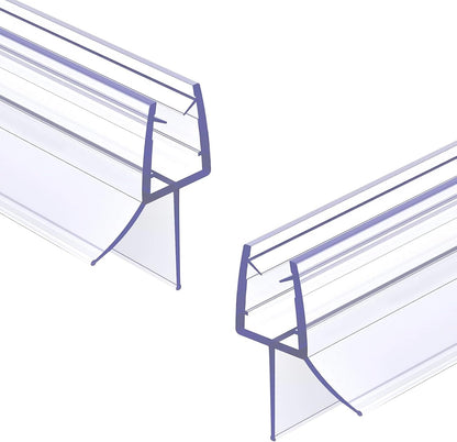 2-Pack 5/16" x 39" Shower Door Bottom Seal Strip, Shower Door Sweep | Frameless Glass Door Seal Strip, Stop Shower Leaks for 5/16" (8mm) Thick Glass
