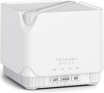 ASAKUKI Essential Oil Diffuser Smart WiFi Humidifier 700 ml | Easy Connect with Alexa and Google Home, Phone App & Voice Control, Customized Schedule Timers and LED Light