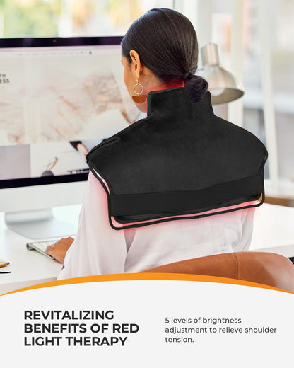 CooCoCo Heating Pad for Neck and Shoulders and Back Pain Relief, HSA Approved 24"x33" Electric Heat Pad, FSA Eligible Neck Heating Pad, Auto Shut Off, HSA Approved Items for Mom Dad Women Men