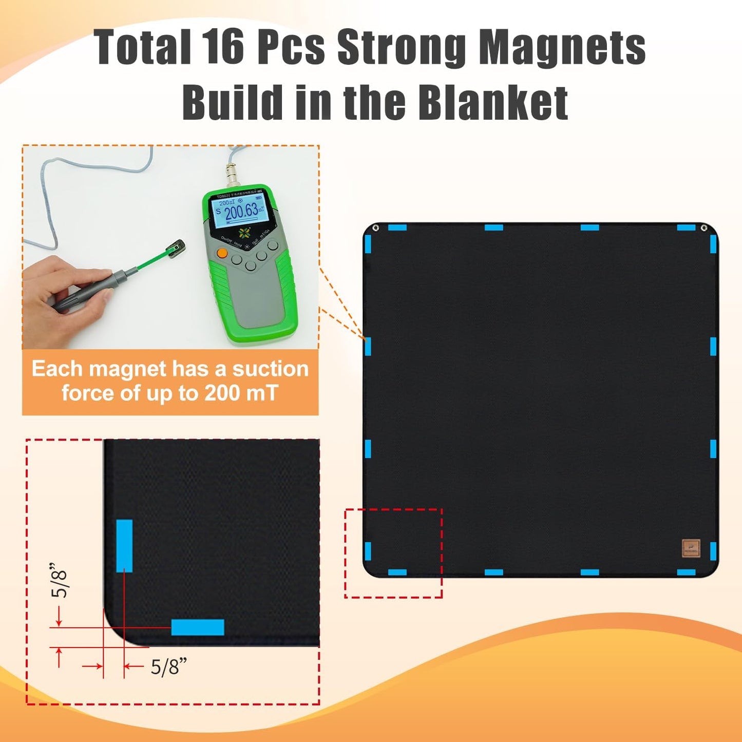 Magnet Fireplace Cover, Black Color, (39" W x 32" H) | Fireplace Draft Blocker, Fireplace Blanket for Heat Loss, Flue Blocker, Cold Air Blocker, Draft Cover for Inside Fireplace