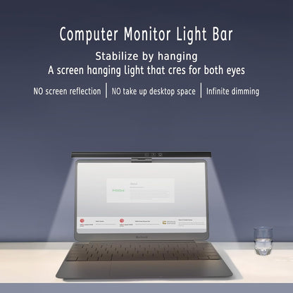 BY-J [2025 Upgraded Version Eye Protection Study Desk Lamp Student Desk Bedside Dressing Table Magnetic Wall-Mounted 42cm Long Cool Light Rechargeable Student Dormitory Children's Reading Light