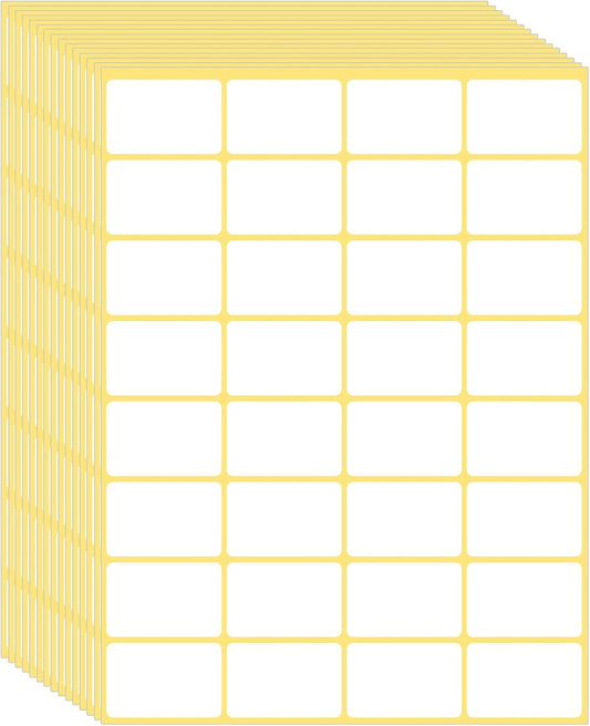 2940 Pcs Matte Small White Labels Stickers Blank Labels Removable Price Tags Labels Stickers for Jars Boxes File Folders Envelopes School Office Kitchen (13 X 9 mm)