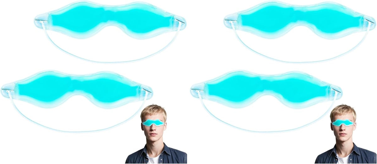 Cooling Eye Mask - Gel Ice Pack Reusable Cooling Eye Pads and Under Patches,Eye Hot Cold Treatment for Redness,Pain Relief Relax.
