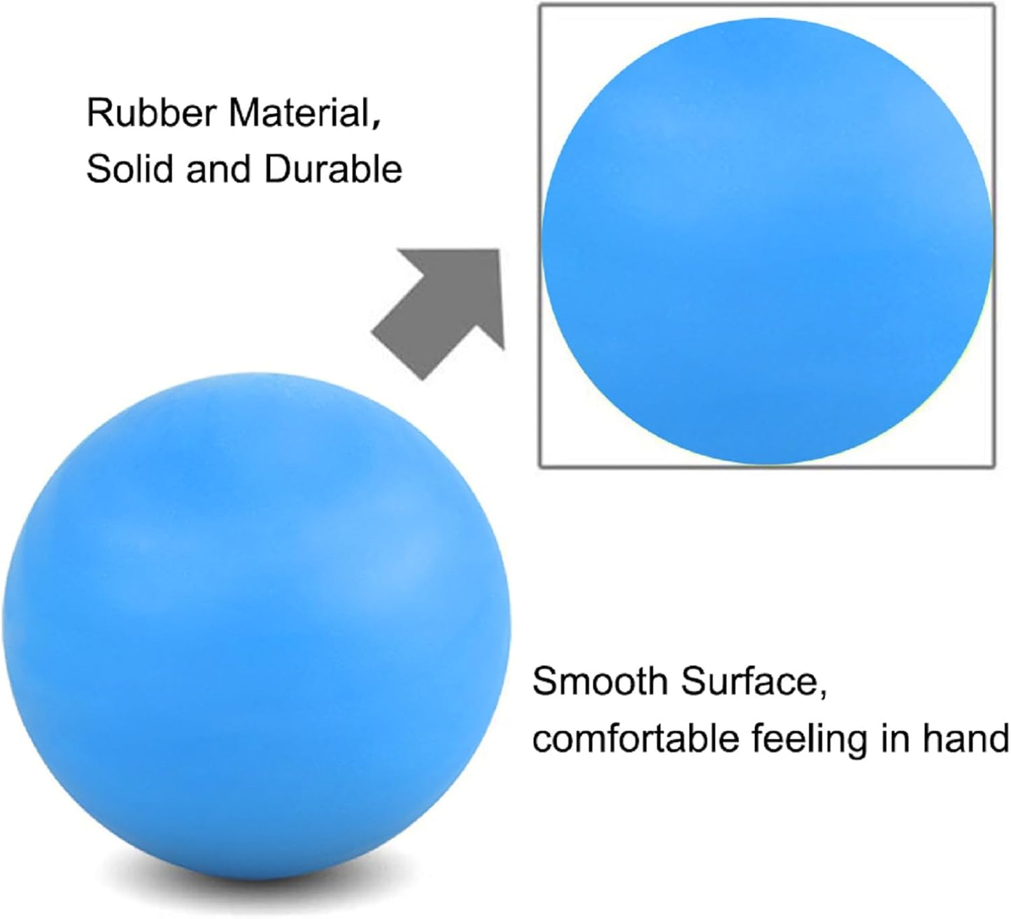 WOVTE Massage Lacrosse Ball Therapy for Sore Muscles Myofascial Release | Shoulders, Neck, Back, Foot, Body, Deep Tissue, Trigger Point, Muscle Knots, Yoga
