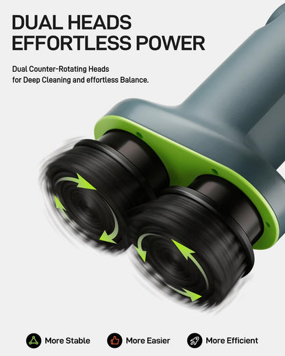 Electric Spin Scrubber Cordless Cleaning Brush | Adjustable Handle and Powerful Motor for Deep Cleaning Bathroom, Tile, Shower, Kitchen and Home Surfaces.