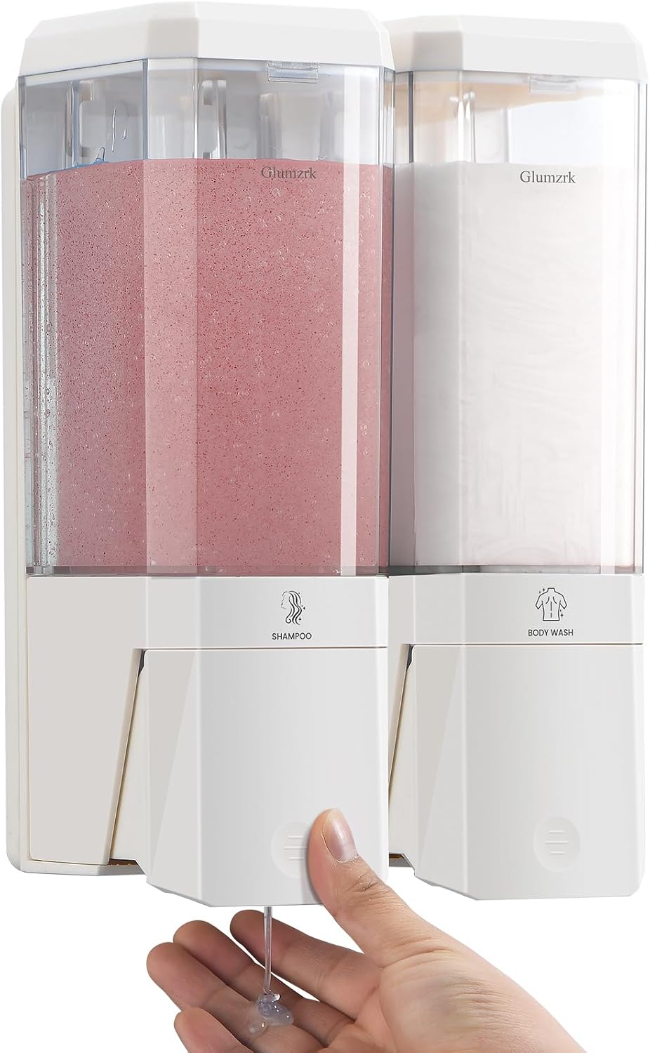 Shampoo and Conditioner Dispenser 3 Chamber No Drill Shampoo Dispenser for Shower Wall Mounted Shower Soap Dispenser 3 * 500ml Refillable Shower Dispenser for Bathroom Hotel(Black 3 Chamber)