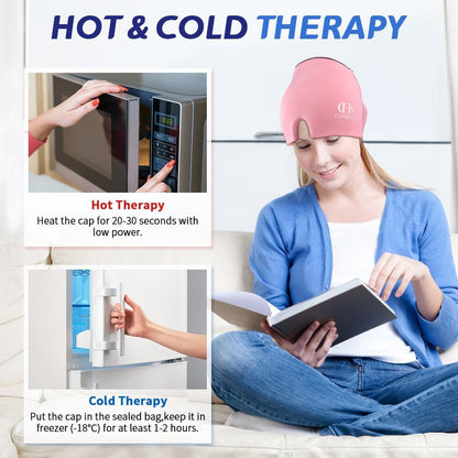 Migraine Relief Cap, Soothing Headache Ice Face Mask Products