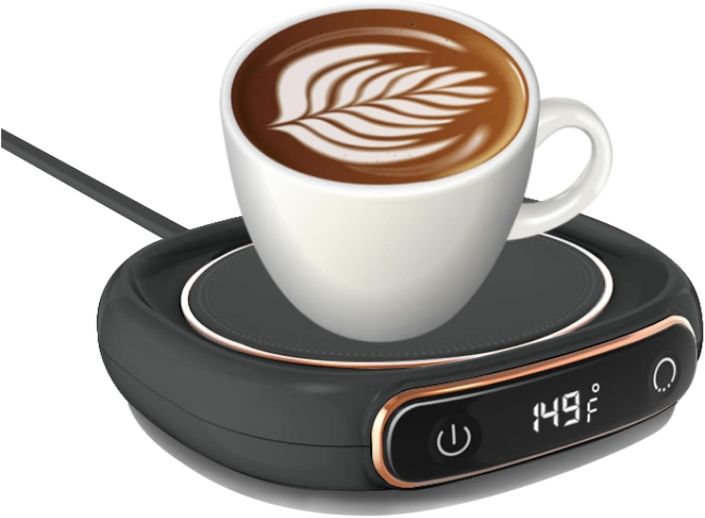 Coffee Mug Warmer, Cup Warmer with Auto Shut Off, Fast Bottle Warmers for All Bottles，3 Temp Settings, Multifunctional Bottle Warmer for Coffee, Beverage, Milk, Tea, Coffee Warmer Plate,Black
