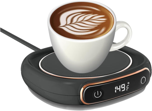 Coffee Mug Warmer, Cup Warmer with Auto Shut Off, Fast Bottle Warmers for All Bottles，3 Temp Settings, Multifunctional Bottle Warmer for Coffee, Beverage, Milk, Tea, Coffee Warmer Plate,Black