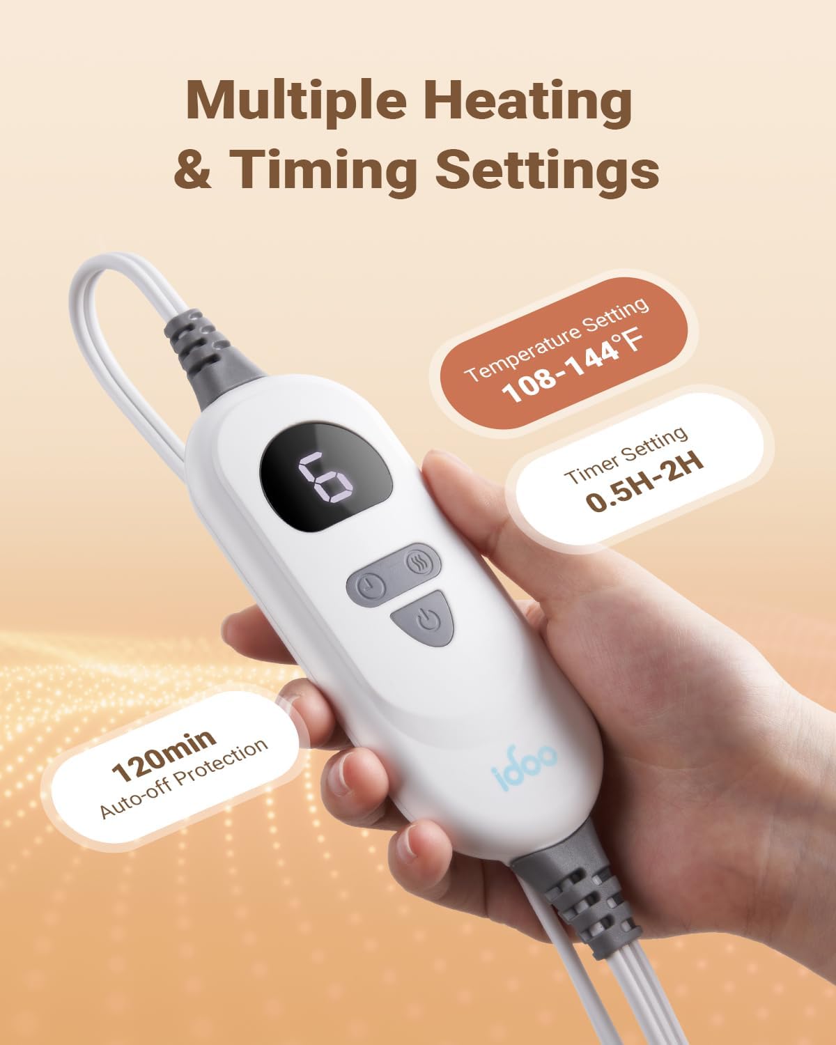 iDOO Graphene-Infused Heating Pad, Christmas Birthday Gift for Women Men