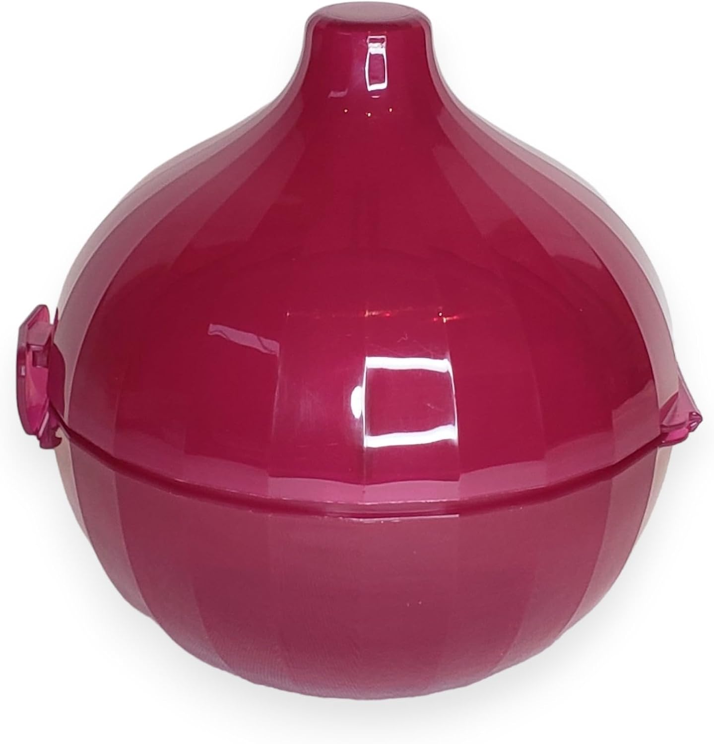 Tupperware Onion Keeper Container Red Purple