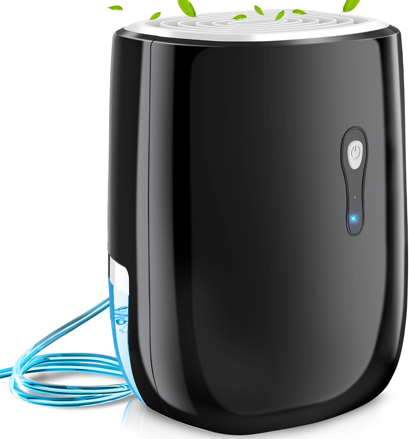 Dehumidifiers for Home 27oz(800ml), Small Auto Shut off with Drain Hose | Portable Ultra Quiet Mini Dehumidifier for Bathroom, Basement, Garage, RV, Gun Safe, Closet, Quiet Moisture Absorber