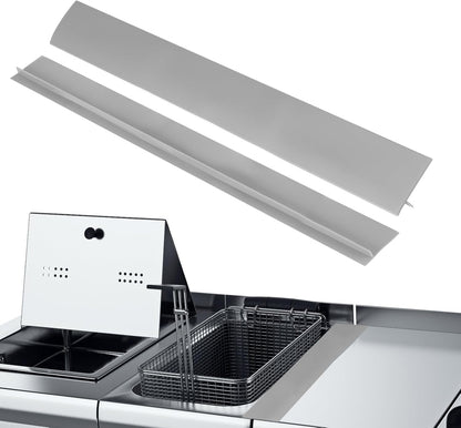 PATIKIL Silicone Stove Gap Covers, 2 Pack Kitchen Stove Gap Filler 25 Inch Heat Resistant Oven Gap Filler Seal Strips for Stovetop Ovens and Counter, Gray
