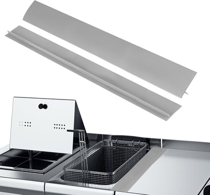 PATIKIL Silicone Stove Gap Covers, 2 Pack Kitchen Stove Gap Filler 25 Inch Heat Resistant Oven Gap Filler Seal Strips for Stovetop Ovens and Counter, Gray