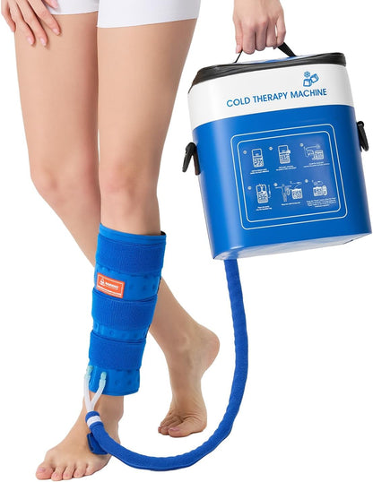 JOBYNA Leakproof Cold Therapy Knee Pad – Compatible Exclusively Ice Therapy Machine, Continuous Circulating Ice Knee Wrap for Post-Surgery Recovery, ACL, Meniscus Tear – No Gel Replacement Pad