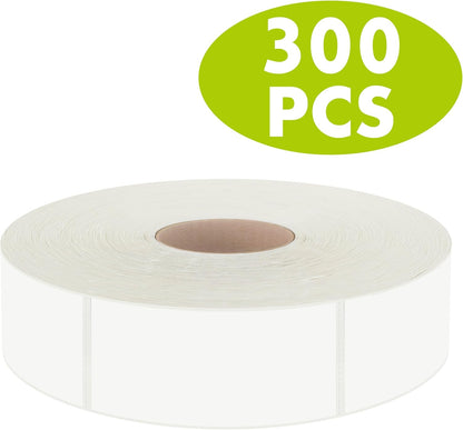 1000 Removable Food Labels, Water/Oil/Tear Resistant Blank Stickers with Perforation Line for Food Containers, Freezer, Fridge, Jars, Pantry, Organization (1” x 2”)