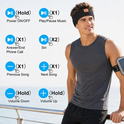2-Pack Sleeping Headphones, Headband Headphones for Side Sleepers