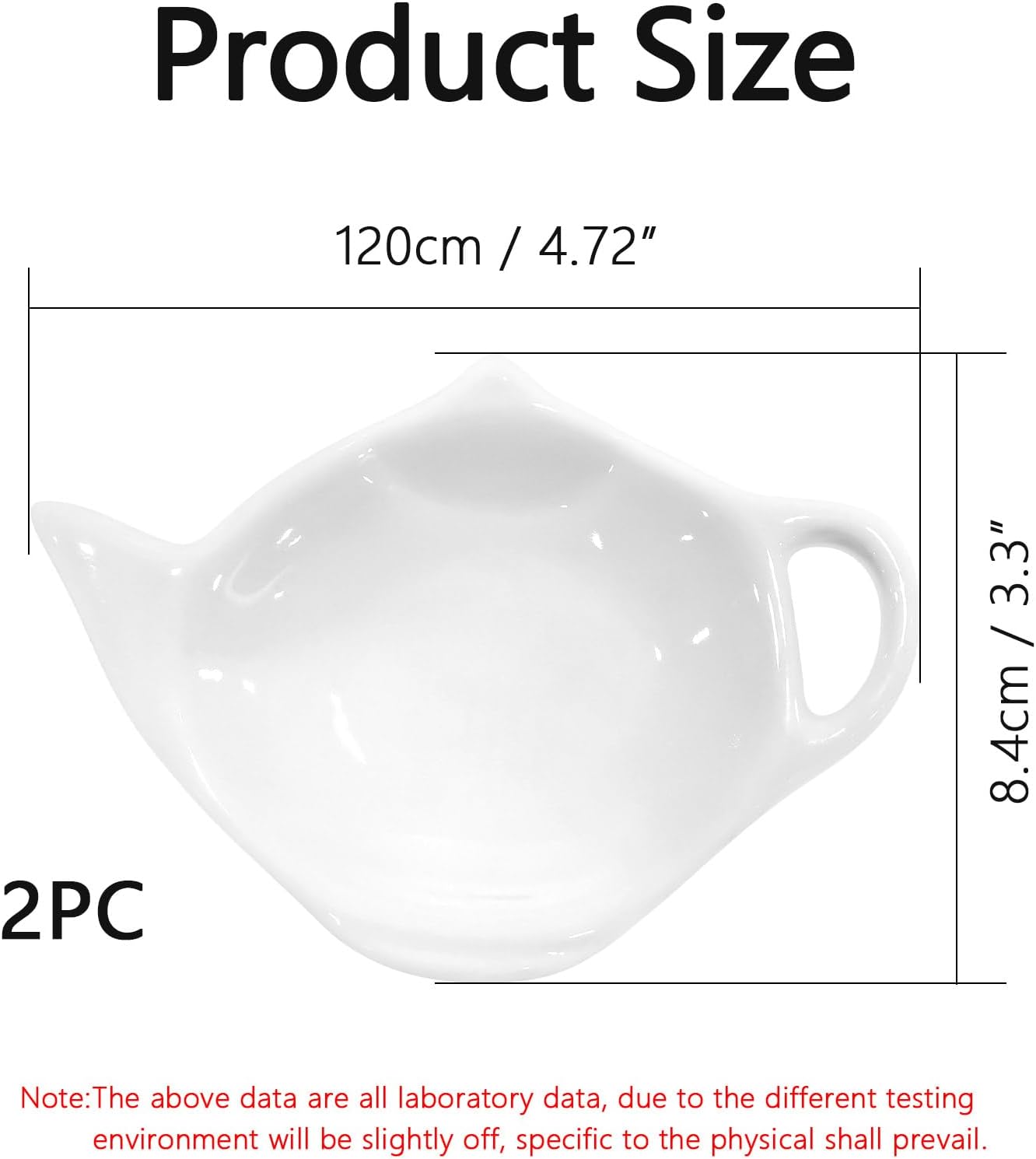 2 Pack Porcelain Tea Bag Coasters,Tea Bag Holder for Used,Classic Teaspoon Rest Pad Heat-Resistant Coasters Cute Dish Saucer Teabag Caddy Holder Set for Organizing Tea Time (2)