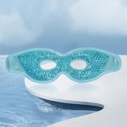 Cold Cooling Eye Mask Hot Cold Compress Eye Mask, Easy to Use,with Eye Holes, Reusable Gel Bead Eye Mask for Eye Bags,Relax,Women, Violet