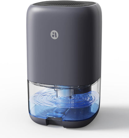 35 OZ Dehumidifier for Bedroom RV, Quiet with Auto Shut Off, Gold | 280 Sq.Ft Small Dehumidifiers for Home Bathroom Closet, 7 Color Light, 28dB Ultra Quiet, 35OZ Water Tank