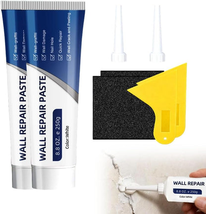 Efficient Drywall Repair Kit with Scraper, 2026 Upgrade Quick Drying Wall Mending Agent for Holes & Cracks, Multi-Functional Drywall Patch Paste Repair Kit for DIY Home Fix (1 PCS)
