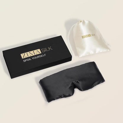 ZIMASILK 22 Momme 100% Mulberry Silk Sleep Mask - Full Silk Filled
