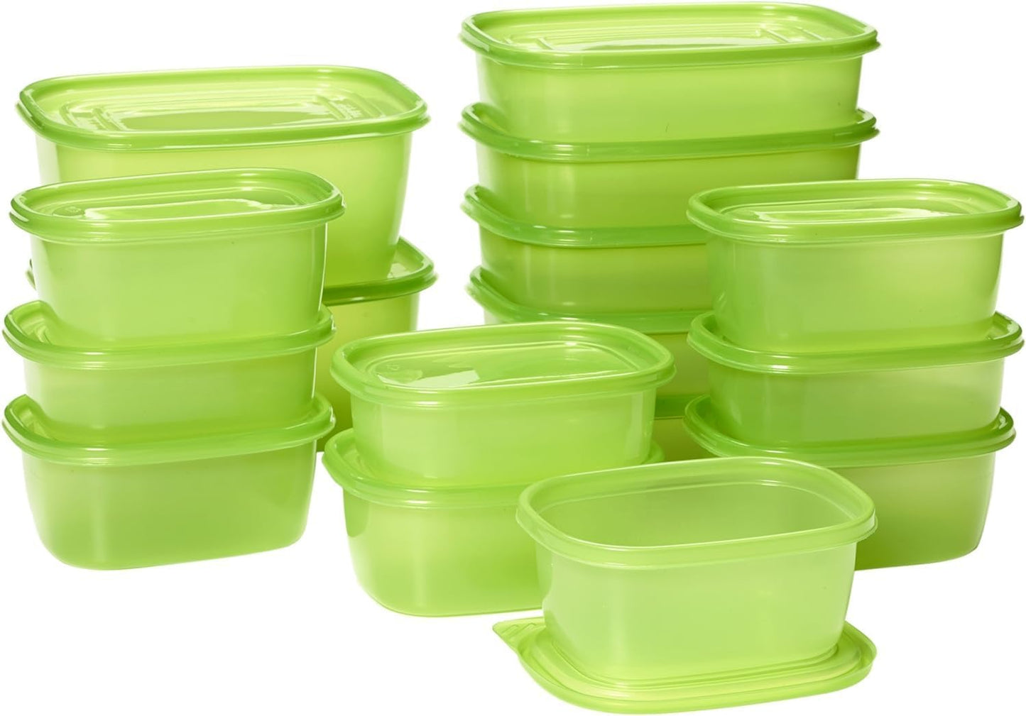 UltraLite GreenBox, Reusable Food Storage Containers with Lids | 32 Piece Set, BPA-Free Airtight Storage, FoodFresh Technology, Keeps Produce and Baked Goods Fresh Longer, Made in the USA