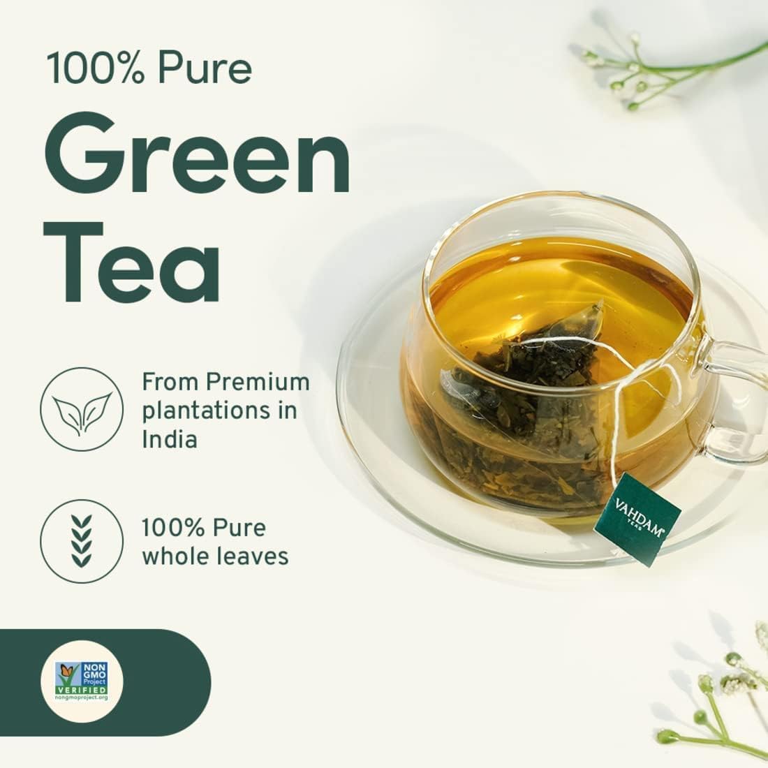 VAHDAM, Assorted Herbal Tea Sampler (18 Tea Bags, 9 Flavors) Caffeine-Free, Non-GMO | Double Infusion, Individually Enveloped Tea Bags | Herbal Tea Assortmen