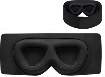 ALASKA BEAR Memory Foam Sleep Mask, Contoured Eye Cups for Women Men, Blue