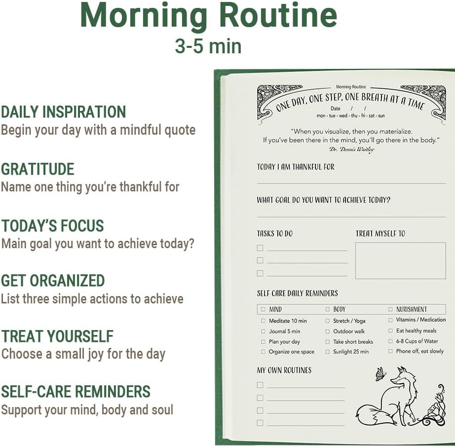 Gratitude Journal for Women with Guided Daily Prompts, Goal Setting & Habit Tracker—90-Day Mindfulness & Self-Care Journal with Relaxing Coloring Pages for Mood, Mindset & Sobriety Support (Hardcover)