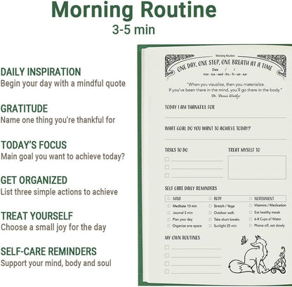 Gratitude Journal for Women with Guided Daily Prompts, Goal Setting & Habit Tracker—90-Day Mindfulness & Self-Care Journal with Relaxing Coloring Pages for Mood, Mindset & Sobriety Support (Hardcover)