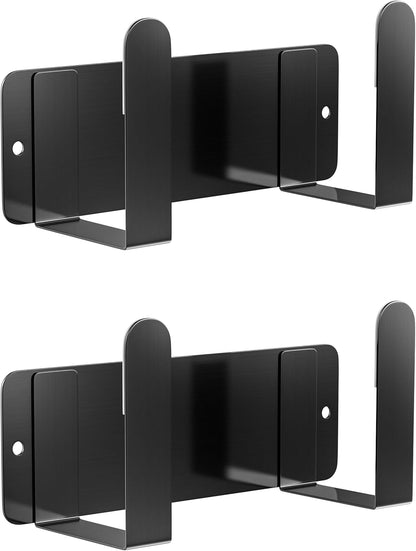 Stainless Steel Wall Mounted Cutting Board Holder Punch-Free Adhesive Multifunctional Kitchen Organizer Pot Lid Storage Rack 7" x 2.3" x 1.8" White